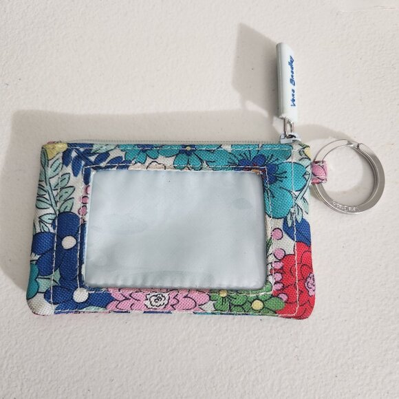 Vera Bradley Floral ID Holder With Keyring & Zip Closure - Picture 1 of 16